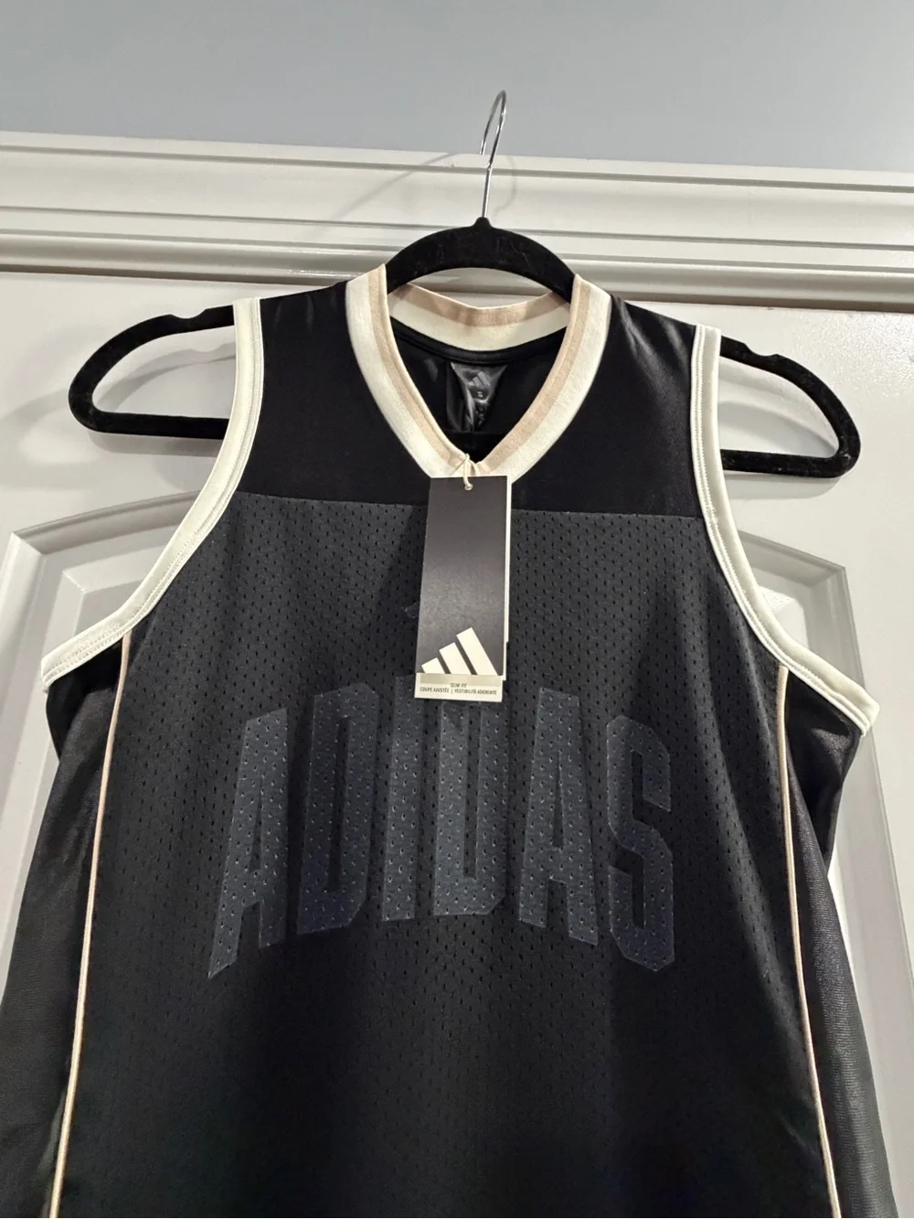 adidas Black Mesh Sleeveless Logo Athletic Dress